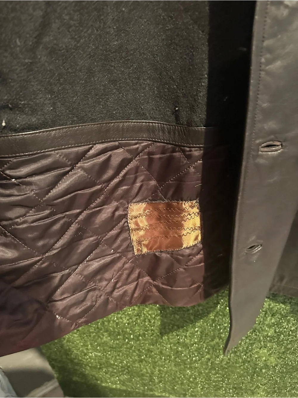 J. Crew Vintage 1990’s Leather Button-Front Jacket in Dark Brown